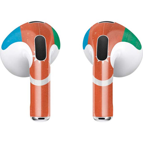 Azerbaijan Flag Distressed Apple AirPods (3rd Gen 2021) Skin